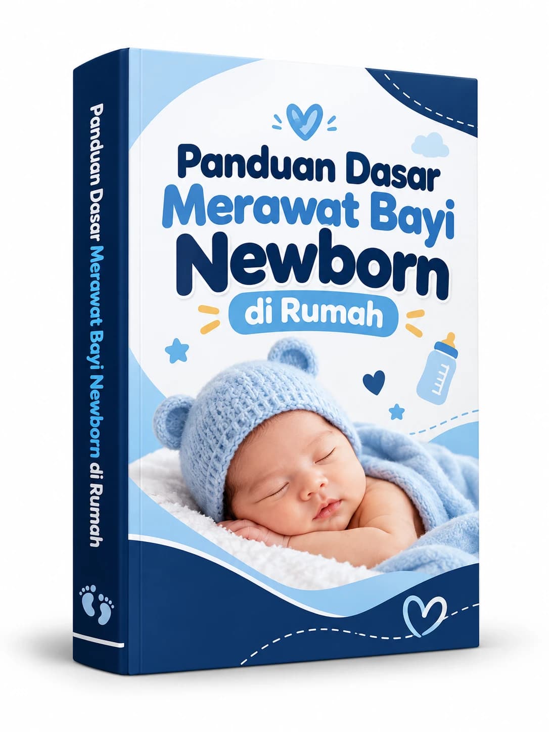 Cover ebook Panduan Dasar Merawat Bayi Newborn di Rumah